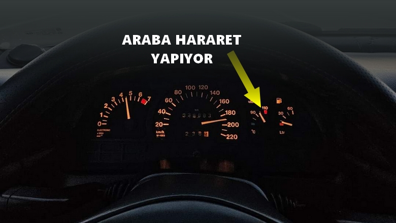 Su Sızıntısı Nedeniyle Hararet Yapan Araba
