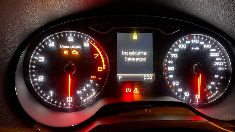 Audi A3 3. Nesil Arıza Lambaları